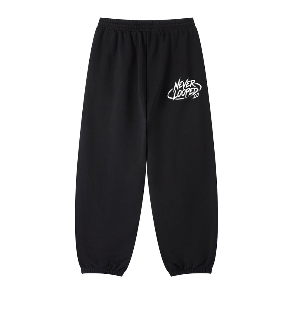 Baggy black cotton pants neverlooped.co