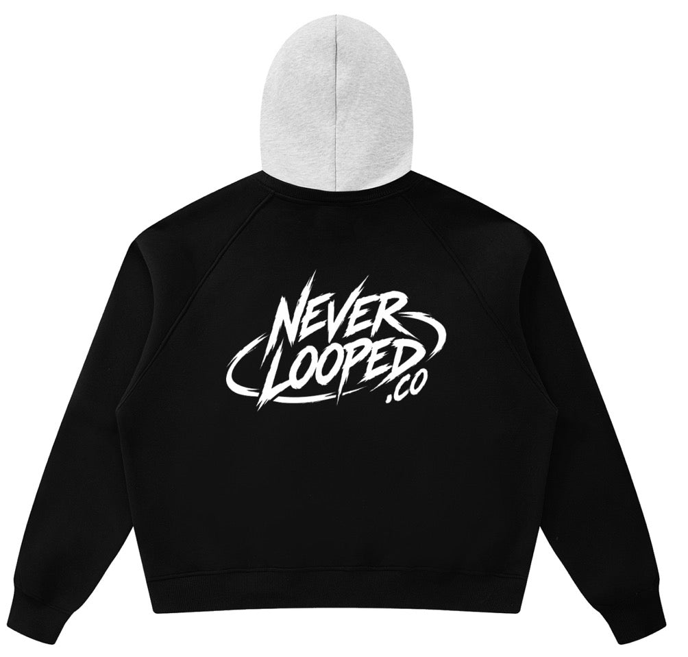 Unisex Fleece Raglan Color Block Hoodie